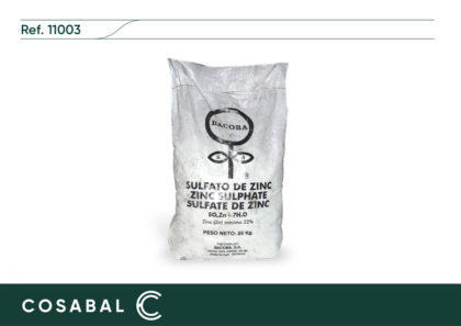 Sulfato de Zinc Saco 25 Kg.
