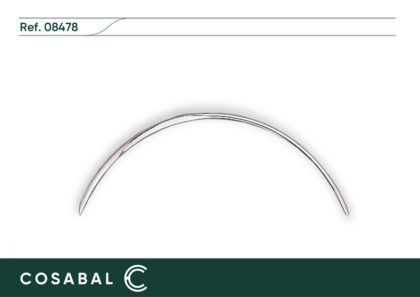 Aguja curva 100 mm. (12 unid.)